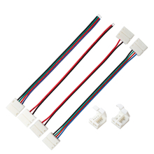 LED Strip Connectors 2pin / 4pin 10mm Waterproof Free Welding Connector for RGB / Single Color LED Strip 5pcs/lot 2024 - buy cheap
