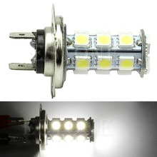 Bombillas de coche H7 5050 18-SMD LED blanco puro, Luz antiniebla de conducción diurna 2024 - compra barato