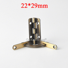 BRAND NEW 200PCS 22*29mm Zinc Alloy Box Hinges 90 Degree Quadrant Hinges For DIY Wooden Gift Box Cases Humidor Jewelry Hinges 2024 - buy cheap