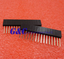 10PCS 16 Pin 1x16P 2.54mm Long Leg  11mm Single Row Female Straight Header Pin 2024 - buy cheap