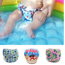 Infant swimming trunk/swim diaper swimsuit boy swim diapers/newborn baby girl swimwear 0 1 2 years 2024 - купить недорого
