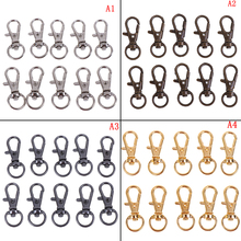 10Pcs/lot Metal Swivel Trigger Lobster Clasp Snap Hook Key Chain Ring Paracord Lanyard DIY Craft Backpack Bag 2024 - buy cheap