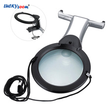 2X 6X Hand Free Suspended Magnifier LED Illuminated Loupe Jewelry Reading Magnifier Handheld Desktop Multi Magnifying Glass Lupa 2024 - buy cheap