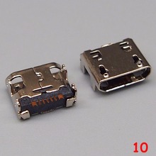 Conector de carregamento micro usb, conector para samsung galaxy tab 3 j5 i9300 i8262d i9070 c6712 j100 etc com 10 peças 2024 - compre barato