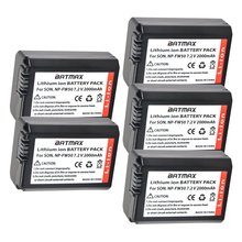 5Pcs 2000mAh Bateria NP-FW50 NPFW50 NP FW50 Batteries for Sony NEX-5 NEX-7 SLT-A55 A33 A55 A37 A3000 A5000 A51000 A6000 Cameras 2024 - buy cheap