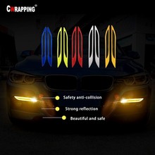 Car Bumper Carbon Fiber Car-styling Night Magic Reflective Adhesive Warning Tape Automotive Body Motorcycle DIY Decoration Strip 2024 - buy cheap