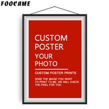 FOOCAME Custom Poster Wall Art Prints Anime Movie Landscape Painting Your Photo Modern Silk Home Pictures Customized Decoration 2024 - buy cheap