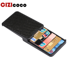 Cizicoco RFID Blocking Sliding Wallet Card Holder Plastic Card Money Purse Carbon Fiber For Men Women Male Female 2024 - buy cheap