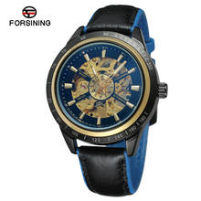 2021 Newest Product Forsining Fashion Watch Men Mechanical Automatic Skeleton Stylish Leather Strap Classic Wristwatch FSG8042M3 2024 - buy cheap