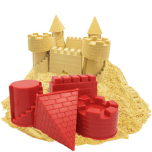 Molde de arena de Castillo de pirámide de animales para niños, juego de herramientas de playa de verano Diy, juguetes clásicos de juego de agua para niños 2024 - compra barato