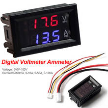 DC 100V 10A Digital Voltmeter Ammeter Panel Voltage Current Meter Tester 0.56" Dual LED Screen Display Panel Red+Blue 2024 - buy cheap