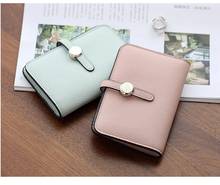Hot Selling ! Hasp Short Women Wallet Quality PU Money Bags Buckle Handbags Card Holders Female Cluth bag 2024 - buy cheap