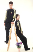 Новые все в одном черный Bee Footed пижамы для сна пижамы Пижама Onesie 2024 - купить недорого