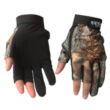 Howyudin fishing gloves Non-slip gloves Breathable fishing glove Camouflage eldiven luva camo luva pesca guantes 2024 - buy cheap