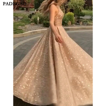 Elegante Vestido de noche largo hasta el suelo con lentejuelas, espalda abierta, sin mangas, hecho a medida 2024 - compra barato