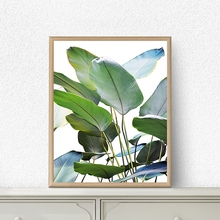Banana Leaves Canvas Poster and Print Tropical Botanical Palm Leaf Photography Art Painting Nordic Picture Home Wall Art Decor 2024 - buy cheap