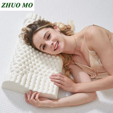 Xio mo travesseiro de látex natural, 50x30cm almofada para dormir, cama, cervical, massagem, saúde, pescoço, ligada para cabeça, travesseiro de memória 2024 - compre barato