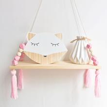 Hot Nordic Wall Wooden Hanging Board Ornaments Room Decoration with Beads Tassels Decoration 2024 - buy cheap