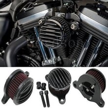 Peças pretas para sistema de filtro de entrada de motocicleta, kit de motor de bicicleta para sportster xl883 xl1200 1991 1992 1993-2016 2024 - compre barato