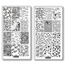 Animal Cartoon Love Fruit Printing Image Plate Nail Stamp 10 Pcs/Lot Monster Ghosts Nail Art Stamping Template 2024 - buy cheap