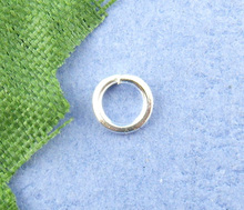 Doreen Box Lovely 1500PCs Silver color Open Jump Ring 4mm in Dia. (B00491) 2024 - buy cheap