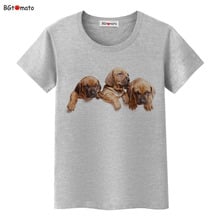 Bgtomate camiseta com três bons amigos lindos cães, camiseta feminina de alta qualidade para animais de estimação, camiseta 3d bonita e macia de marca de boa qualidade 2024 - compre barato