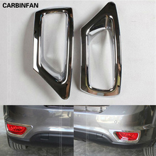  ABS chrome Rear fog light cover trim protector frame 2 pcs/set for 2012 2013 Fiat Freemont 2024 - buy cheap