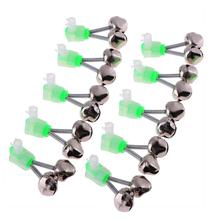 10Pcs/Set Twin Spiral Bells Fishing Bite Alarms Outdoor Night Carp Fishing Rod Tip Clips Tool Accessories peche 2024 - buy cheap