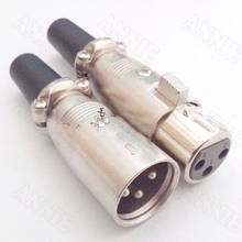 15pairs/lot Microphone Jack Japanese XLR plug 3 Pin Male Female Socket 2024 - buy cheap