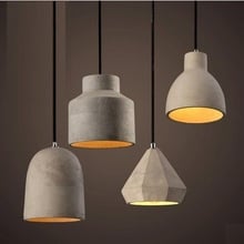 Nordic Loft Style Industrial Cement Droplight LED Vintage Pendant Light Fixtures For Dining Room Hanging Lamp Indoor Lighting 2024 - buy cheap