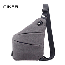 CIKER New Fashion Men Bag Casual Canvas Chest Bag Simple Single Shoulder Bag for Men Anti Theft Crossbody Bag sac a main homme 2024 - buy cheap