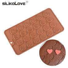 SILIKOLOVE  Love Shape Silicone Chocolate Mold Heart Dessert Candy Molds Ice Cake Decoration Tools Bakeare 2024 - buy cheap