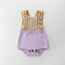 Боди для новорожденных девочек; хлопковая трикотажная одежда для малышей; комбинезон ручной работы для маленьких мальчиков и девочек; комбинезон для малышей; боди для детей 2024 - купить недорого