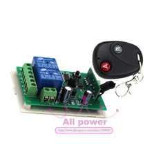 Dc 12v 10a relé 2ch sem fio rf interruptor de controle remoto transmissor + receptor + caso para lâmpada luz led