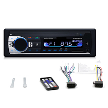 Rádio estéreo para carro 1 din, bluetooth, módulo jsd 520, conjunto mãos livres, sem fio, adaptador de áudio 3.5mm 2024 - compre barato