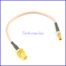 10 piece/lot SMA Female Jack Connector to CRC9 Male Plug Convertor RG316 Pigtail Cable 15cm Coaxial 2024 - buy cheap