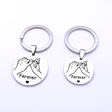 Forever Pinky Promise Lover Key Fob Women Men Keyring For Couples Boyfriend Girlfriend Husband Anniversary Gift Jewelry Keychain 2024 - buy cheap