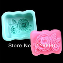 Free shipping rose modelling silicon soap mold Cake decoration mold Cake mold Handmade soap mold NO.SO-037 2024 - buy cheap
