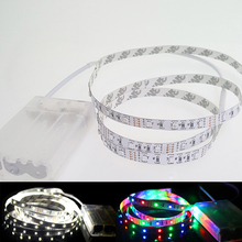 Good Quality DC5V LED Strip Light 60Leds 3528 1m/2m/3m/4m/5m With Battery Box Multi Color Home Party TV Decoration 2024 - buy cheap