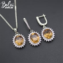 Bolai Diana Color Changing Zultanite Jewelry Sets 925 Sterling Silver Created Diaspore Stone Pendant Necklace Earrings Women's 2024 - buy cheap