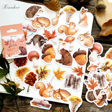 46 pcs/lot autumn forest plants animals Squirrel mini paper sticker package DIY diary decoration sticker album scrapbooking 2024 - buy cheap