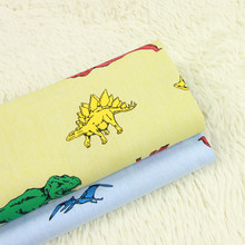 Half Meter 100% Cotton Dinosaur Print Fabric Handmade DIY Garment Dress Children Cloth 100% Cotton T605 2024 - buy cheap