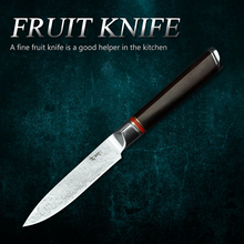 Fzizuo faca de descascar de 4 ", faca de cozinha de aço damasco com cabo afiado para dalbergia, ferramenta de cozinha com núcleo de aço vg10 59-60hrc 2024 - compre barato