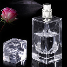 1 pc 50ml Empty Glass Clear Perfume Bottle Rectangle Atomizer Practical Portable Refillable Bottles Travelling Supplies 2024 - buy cheap