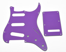 KAISH Trem Cover,Screws Fits For Strat Purple ST Style SSS Guitar Pickguard 2024 - buy cheap