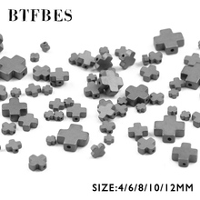 Btfbes-miçangas de hematita aaa, esferas soltas com pedras naturais, ore 4/6/8/10/12mm, para fazer joias, várias cores 2024 - compre barato