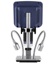 Microscopio Digital USB/HDMI 4,3 pulgadas pantalla integrada alta distancia de objeto THT herramienta SMD Software de medición 2024 - compra barato