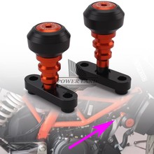 1pair Motorcycle Frame Sliders Crash Protector Sturzpad Crashpads For KTM DUKE 125 200 390 2011 2012 2013 2014 2015 2016 2024 - buy cheap