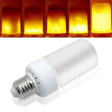 2017 NEW  E27 E14 B22 Led Flame Lamps LED Flame Effect Light  85~265V Flickering Emulation Fire Lights 9W Decorative Lamp 2024 - buy cheap