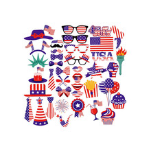 2019 hot new productsJuly 4th American Independence Day 25/40 Pieces Home Party Decoration Prop accessories family Home 2024 - buy cheap